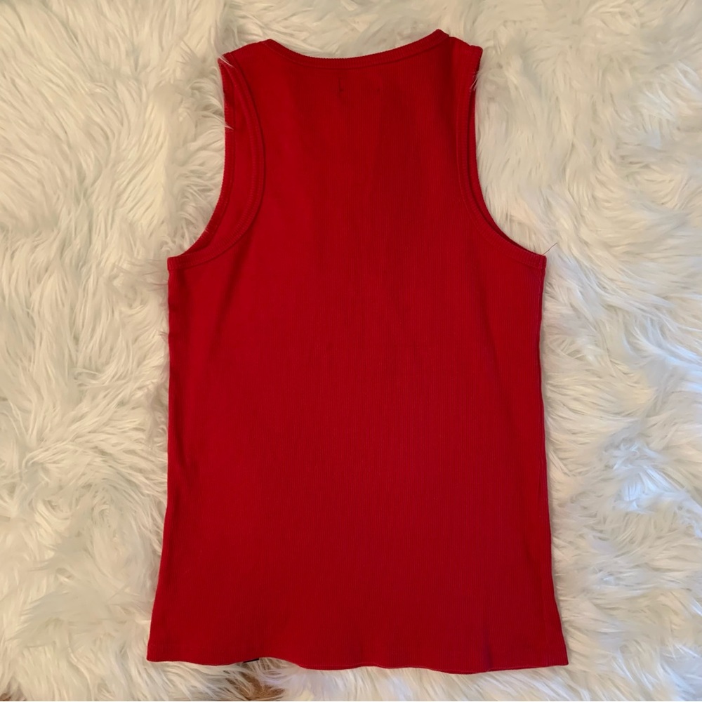 ZYIA Red Cali Tank Top Sz XL Ribbed Activewear Yoga Fitness Workout Gym - Picture 9 of 12